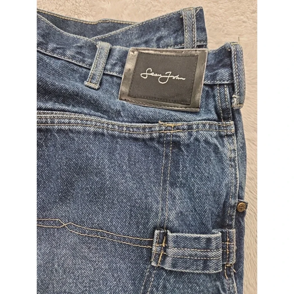 Vintage Y2K Sean John Baggy Medium Wash Jeans Mens Sz 40x32 Hip Hop